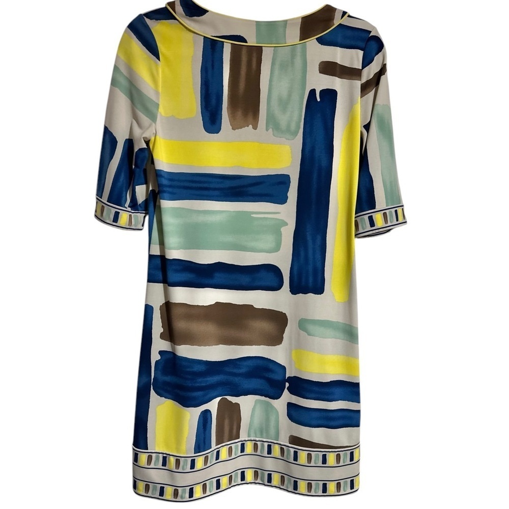 Women’s 3/4 Sleeve Colorful Striped Shift Dress - Size XS - Picture 3 of 10